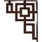 Ekena Millwork Eris Wrought Iron Bracket, (Triple center brace), Antiqued Copper 2"W x 10"D x 12"H BKTM02X10X12TERACO - alternate 3